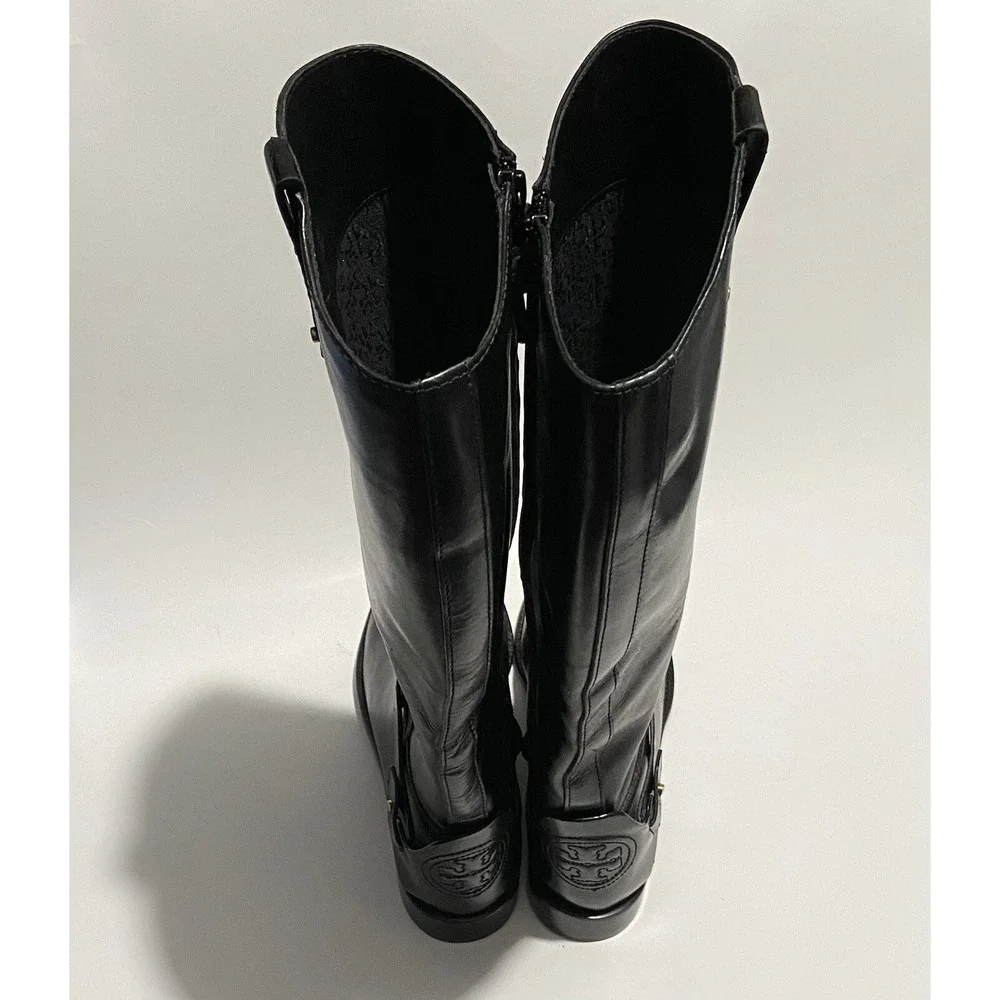 Tory Burch Womens Colton Leather Riding Tall Knee-High Boots Shoes Size 5